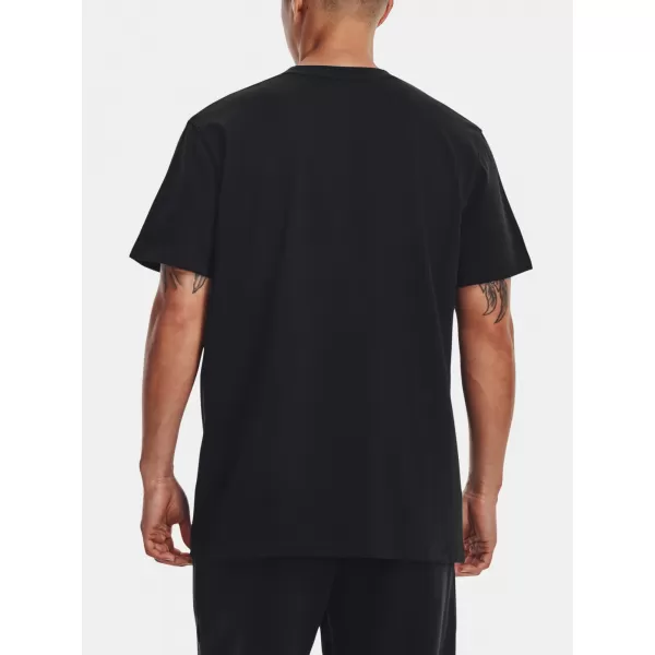  Moška majica s kratkimi rokavi UNDER ARMOUR UA LOGO EMB HEAVYWEIGHT SS 1373997-001 ČRNA 