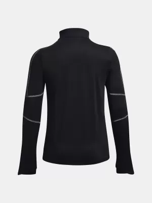 Ženska majica s kratkimi rokavi UNDER ARMOUR UA TRAIN CW 1/2 ZIP 1373969-001 ČRNA