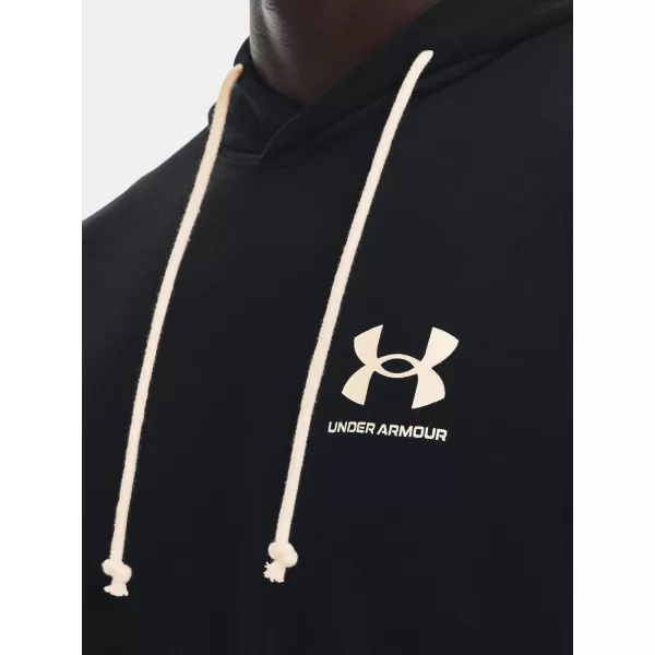  Moški pulover UNDER ARMOUR UA RIVAL TERRY LC HD 1370401-001 ČRNA 