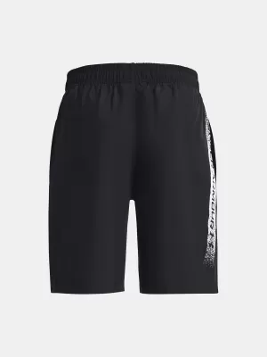 Fantovske kratke hlače UNDER ARMOUR UA WOVEN GRAPHIC SHORTS 1370178-003 ČRNA