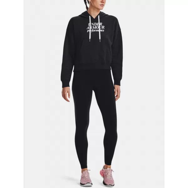  Ženski pulover UNDER ARMOUR ESSENTIAL SCRIPT HOODIE 1374107-001 ČRNA 