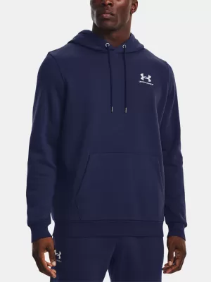Moški pulover UNDER ARMOUR UA ESSENTIAL FLEECE HOODIE 1373880-410 MODRA