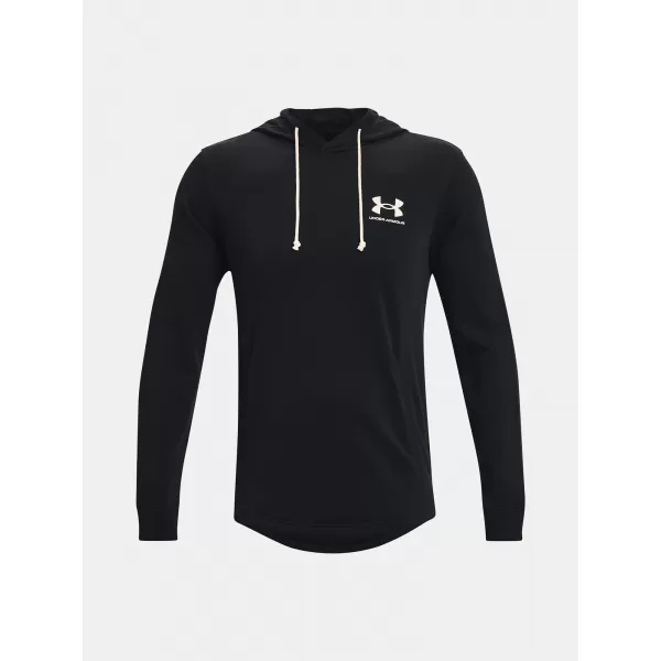  Moški pulover UNDER ARMOUR UA RIVAL TERRY LC HD 1370401-001 ČRNA 
