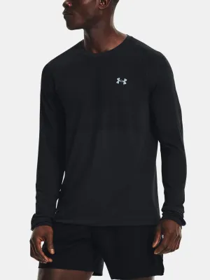Moška majica s kratkimi rokavi UNDER ARMOUR UA SEAMLESS RUN LS 1366500-001 ČRNA