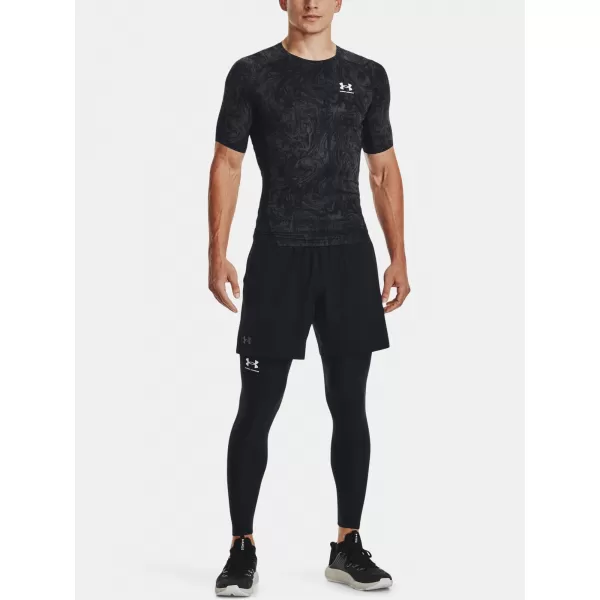  Moška majica s kratkimi rokavi UNDER ARMOUR UA HG ARMOUR COMP PRINT SS 1370324-001 ČRNA 