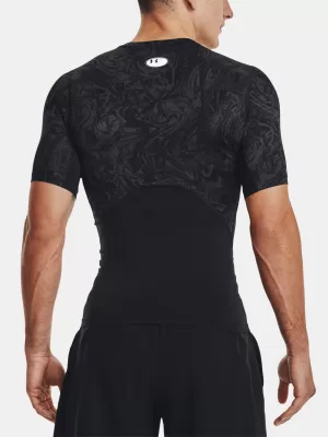 Moška majica s kratkimi rokavi UNDER ARMOUR UA HG ARMOUR COMP PRINT SS 1370324-001 ČRNA