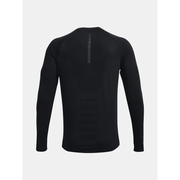  Moška majica s kratkimi rokavi UNDER ARMOUR UA SEAMLESS RUN LS 1366500-001 ČRNA 