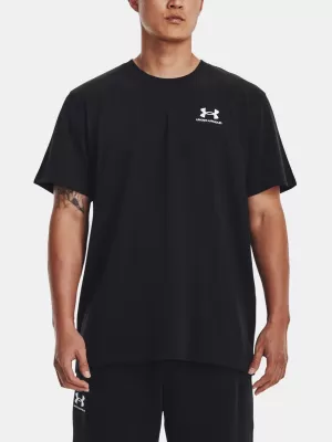 Moška majica s kratkimi rokavi UNDER ARMOUR UA LOGO EMB HEAVYWEIGHT SS 1373997-001 ČRNA