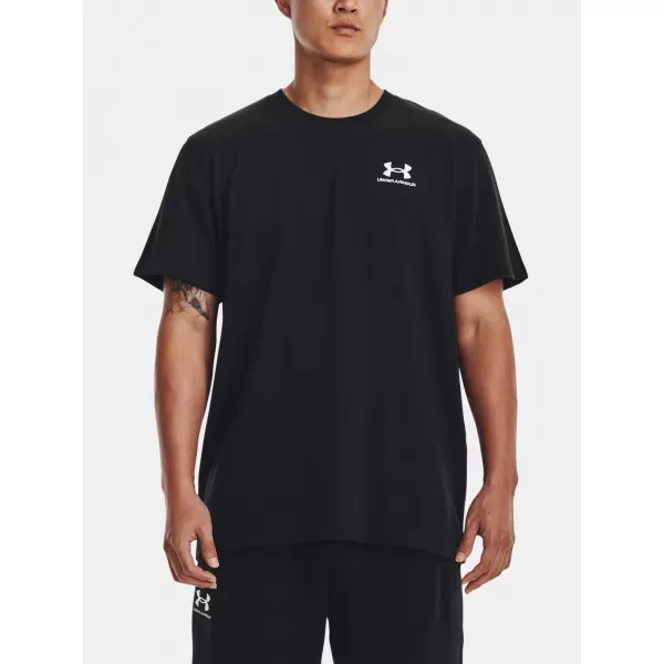  Moška majica s kratkimi rokavi UNDER ARMOUR UA LOGO EMB HEAVYWEIGHT SS 1373997-001 ČRNA 