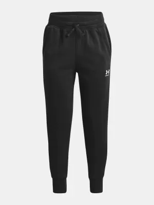 Dekliške hlače UNDER ARMOUR RIVAL FLEECE LU JOGGERS 1373133-001 ČRNA