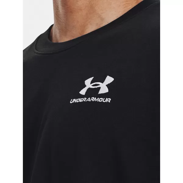  Moška majica s kratkimi rokavi UNDER ARMOUR UA LOGO EMB HEAVYWEIGHT SS 1373997-001 ČRNA 