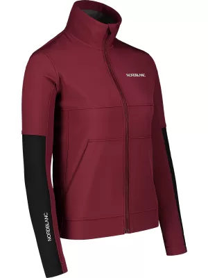 Ženska softshell jakna NORDBLANC FJORD NBSSL7657 BORDO
