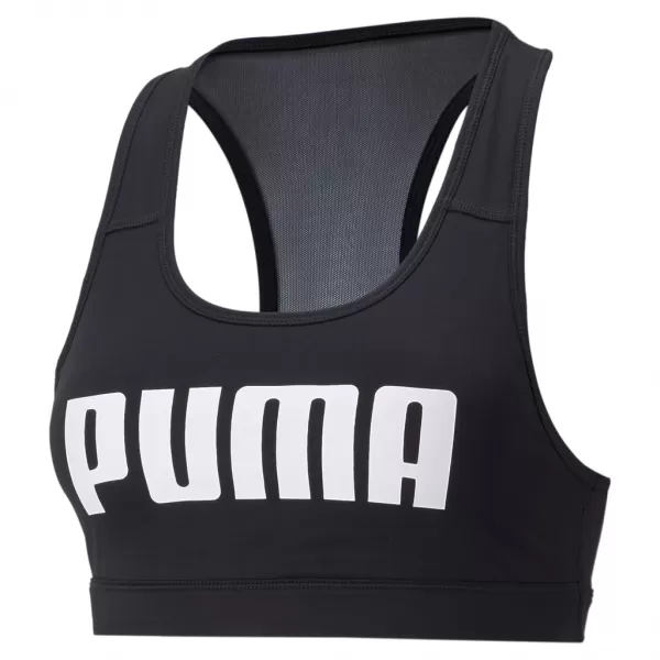  Ženski nedrček PUMA MID IMPACT 4KEEPS GRAPHIC BRA PM 520306-91 ČRNA 