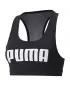 Ženski nedrček PUMA MID IMPACT 4KEEPS GRAPHIC BRA PM 520306-91 ČRNA