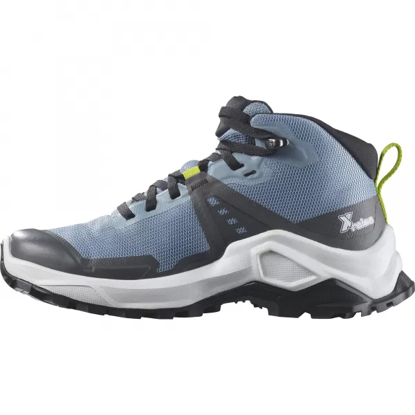  Otroški čevlji SALOMON X RAISE MID GORE-TEX L47071600 ZBLEDEL DENIM/INDIGO STRNAD/KISLA LIMETA 