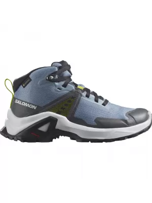 Otroški čevlji SALOMON X RAISE MID GORE-TEX L47071600 ZBLEDEL DENIM/INDIGO STRNAD/KISLA LIMETA