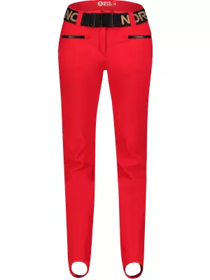 Ženske softshell smučarske hlače NORDBLANC FULLCOVER NBWPL7729 RDEČA