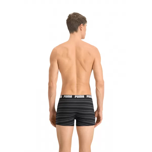  Moške boksarice PUMA HERITAGE STRIPE BOXER 2P 90783805 ČRNA 
