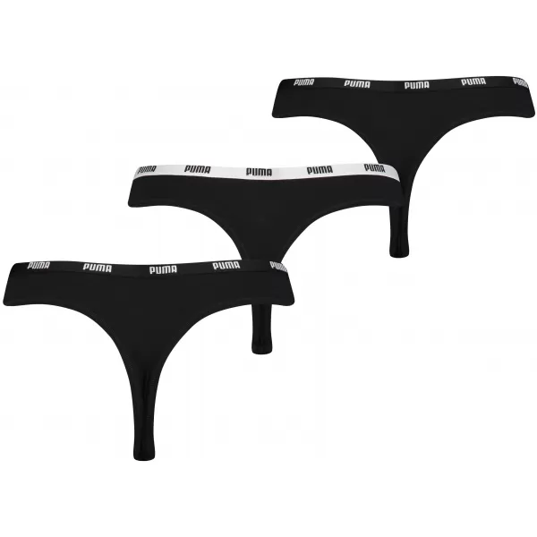  Ženske spodnjice PUMA STRING 3P PACK 90759002 ČRNA 