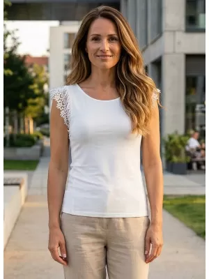 Ženski brezrokavnik KIXMI PENELOPE BELA