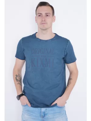 Moška majica s kratkimi rokavi KIXMI PELTON TEMNO MODRA