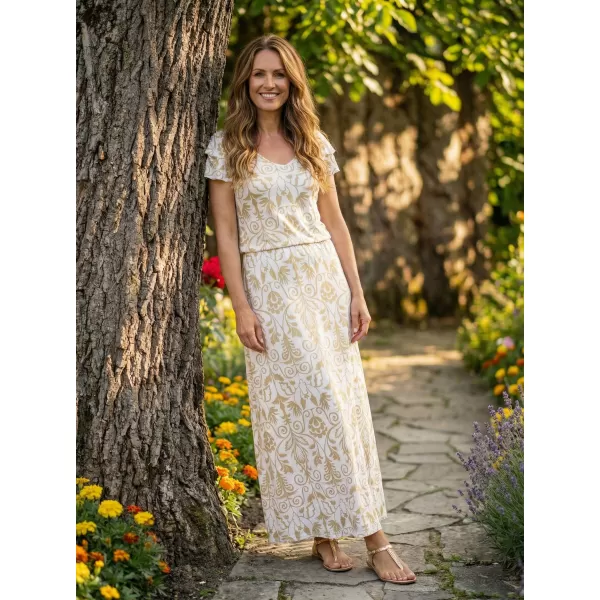  Obleka KIXMI PRIMAVERA KREMASTO 
