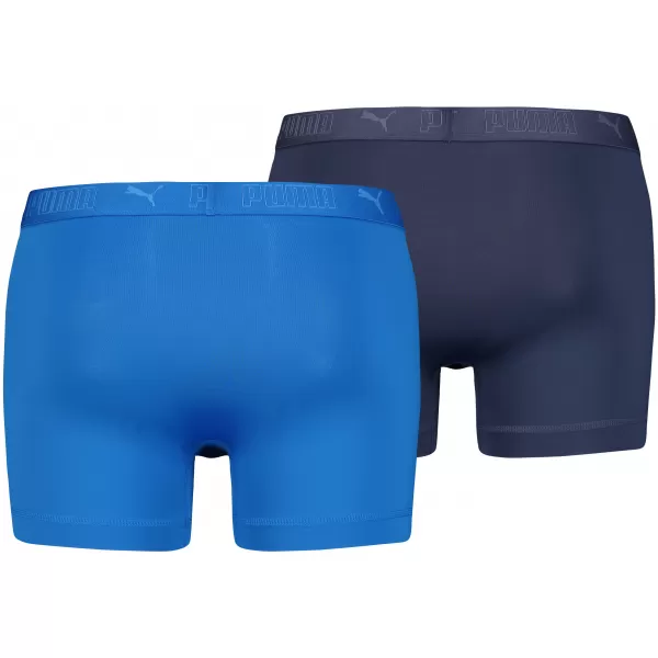  Moške boksarice PUMA SPORT MICROFIBER BOXER 2P 93552002 MODRA KOMBINACIJA 