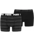 Moške boksarice PUMA HERITAGE STRIPE BOXER 2P 90783805 ČRNA