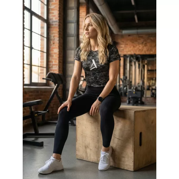  Ženska premium funkcionalna majica ALTISPORT SWE/ALW02S01 ČRNO SIVA 
