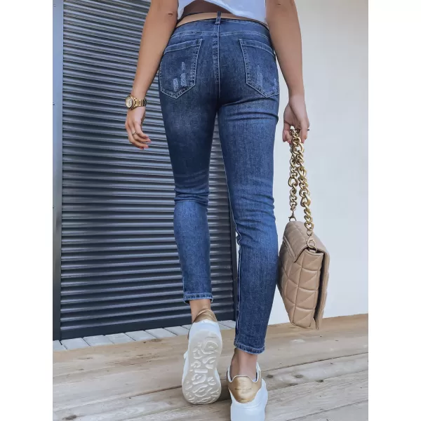  Ženske hlače DSTREET UY1315 MODRO 
