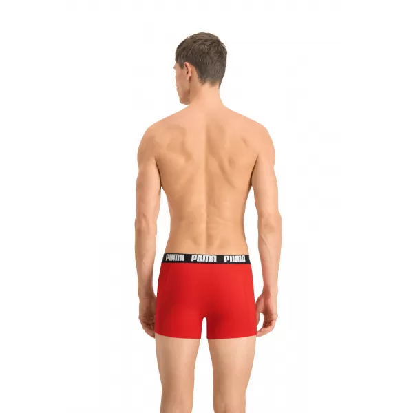  Moške boksarice PUMA BASIC BOXER 2P 90682309 RDEČA/ČRNA 