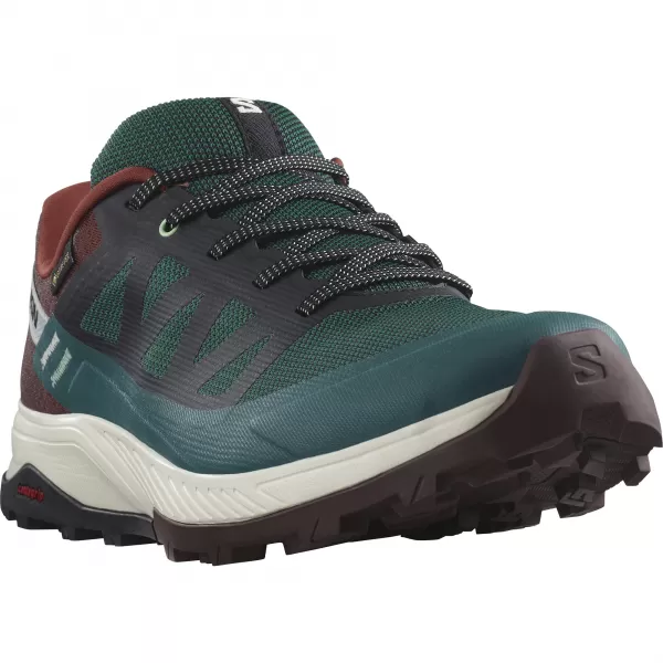  Moški čevlji SALOMON OUTRISE GORE-TEX L47142100 PONDEROSA BOR/GRENKA ČOKOLADA/VANILJEV LED 