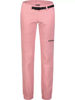 Ženske softshell hlače NORDBLANC ELSA NBFPL7733 SVETLO ROZA