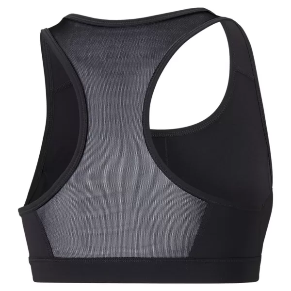  Ženski nedrček PUMA MID IMPACT 4KEEPS GRAPHIC BRA PM 520306-91 ČRNA 