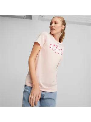 Ženska majica s kratkimi rokavi PUMA ESS+ ANIMAL TEE 673687-66 ROZA