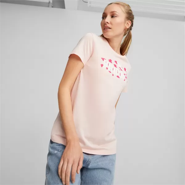  Ženska majica s kratkimi rokavi PUMA ESS+ ANIMAL TEE 673687-66 ROZA 