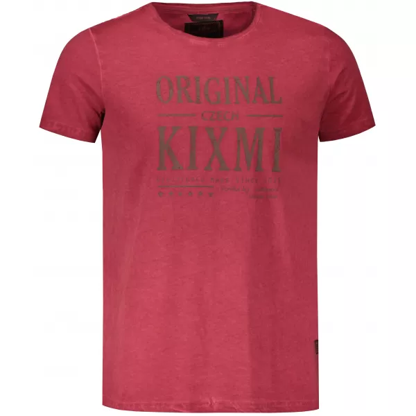  Moška majica s kratkimi rokavi KIXMI PELTON BORDO 