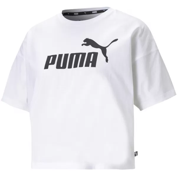  Ženski kratki top PUMA ESS CROPPED LOGO TEE 586866-02 BELA 