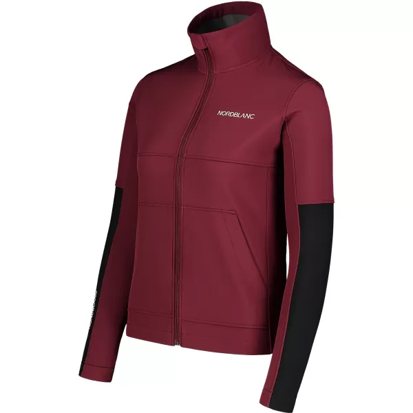  Ženska softshell jakna NORDBLANC FJORD NBSSL7657 BORDO 