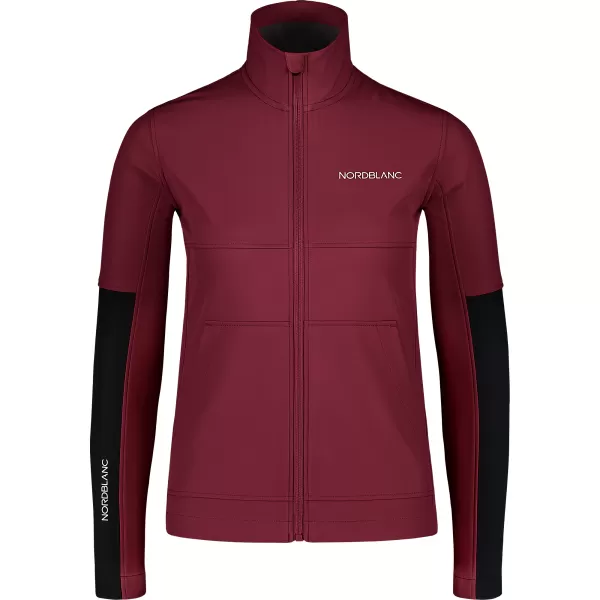  Ženska softshell jakna NORDBLANC FJORD NBSSL7657 BORDO 