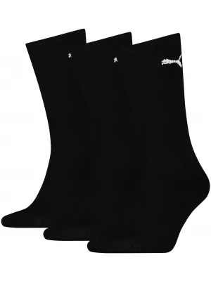 Nogavice PUMA CREW SOCK LIGHT 3P 90794001 ČRN