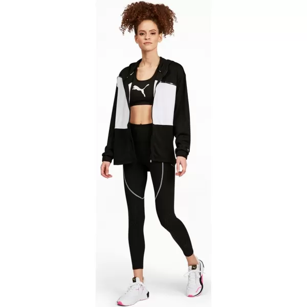  Ženski nedrček PUMA MID IMPACT 4KEEPS GRAPHIC BRA PM 520306-90 ČRNA 