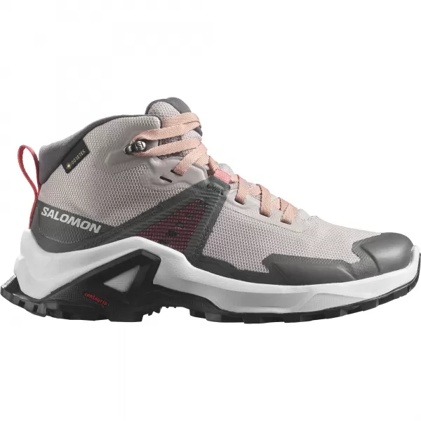  Otroški čevlji SALOMON X RAISE MID GORE-TEX L47071500 PEPEL VRTNIC/BRESKEV BEŽ/ČAJNA VRTNICA 