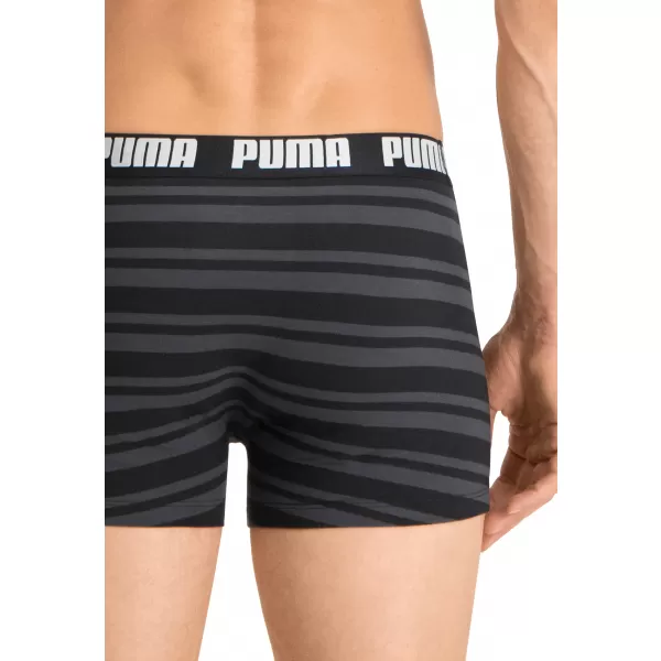  Moške boksarice PUMA HERITAGE STRIPE BOXER 2P 90783805 ČRNA 