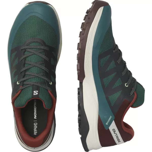  Moški čevlji SALOMON OUTRISE GORE-TEX L47142100 PONDEROSA BOR/GRENKA ČOKOLADA/VANILJEV LED 