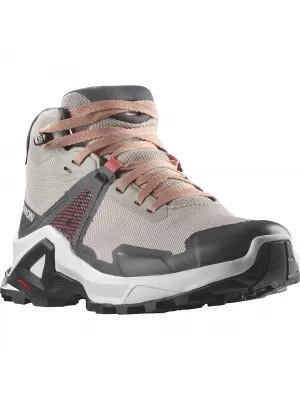 Otroški čevlji SALOMON X RAISE MID GORE-TEX L47071500 PEPEL VRTNIC/BRESKEV BEŽ/ČAJNA VRTNICA