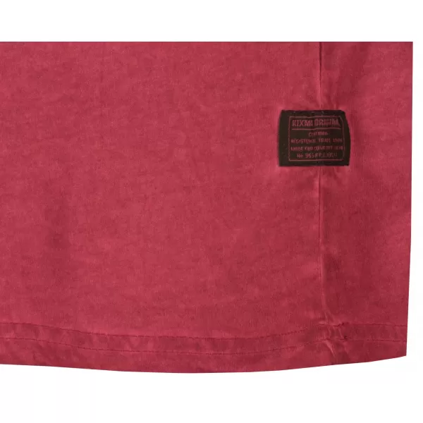  Moška majica s kratkimi rokavi KIXMI PELTON BORDO 