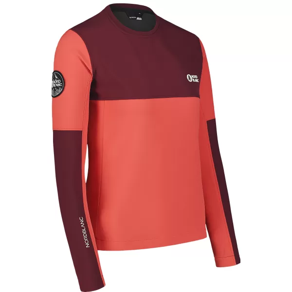  Ženska softshell jakna NORDBLANC COVE NBSSL7656 RDEČE KORALE 