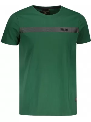 Moška majica s kratkimi rokavi KIXMI PARKER ZELENA