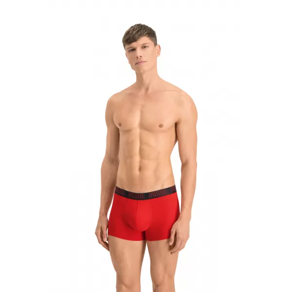  Moške boksarice PUMA BASIC TRUNK 2P 93501502 RDEČA/ČRNA 